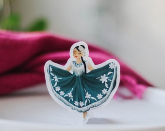 Mexicanita Sticker - Tamaulipas , Folklorico, Mexican folklore