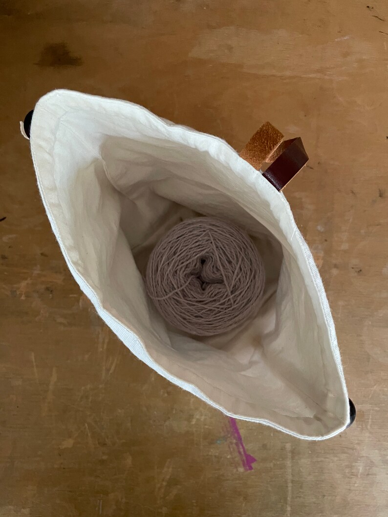 Sac à projets avec cordon de serrage gris clair Petit image 6