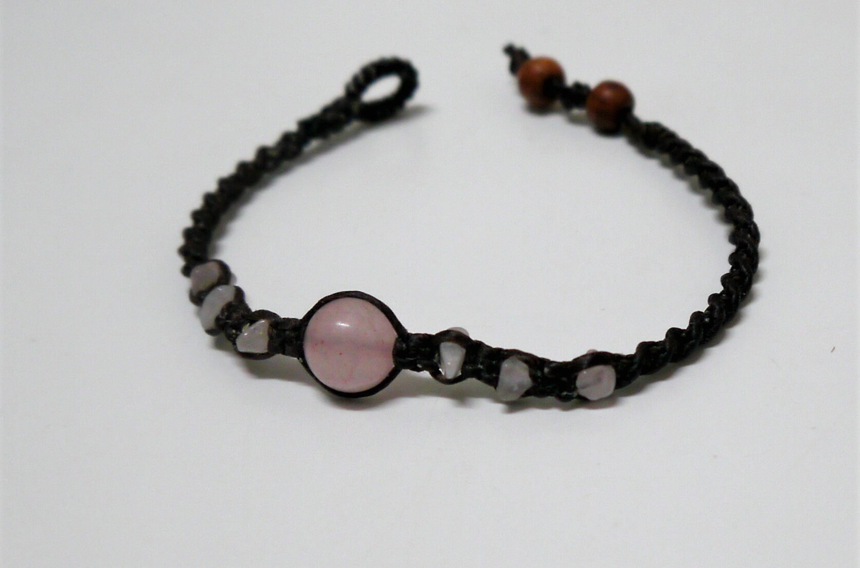 Rose Quartz Bracelet Love Stone Lucky Bracelet Friendship Etsy