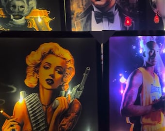 Benutzerdefinierte LED Leinwand Kunst | Personalisierte Foto, Filme, Haustiere