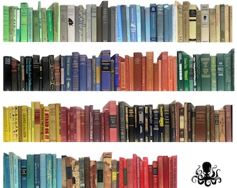 Vintage Decorative Books by the Foot | Choose your Colors | Designer Decor