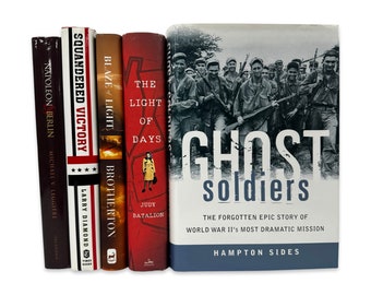 Nonfiction History & War Hardcover Books | Books by the Foot | Authentic Hardcover Books | Instant Library | World History, Civil War, etc.