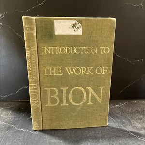 introduction to the work of bion book, by leon grinberg, dario sor, elizabeth tabak de bianchedi, 1977 Hardcover RARE-R64-B8-D_11