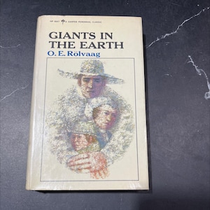 giants in the earth a saga of the prairie book, by o. e. rölvaag, 1955 Hardcover RARE-R70-B8-H_137