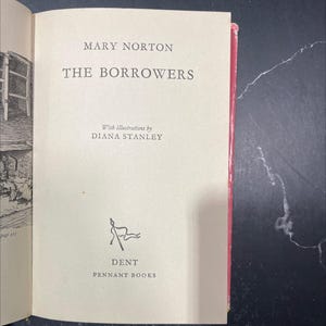 the borrowers book, by mary norton, 1960 Hardcover RARE-R66-B8-F_13