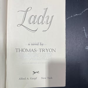 lady book, by thomas tryon, 1974 Hardcover RARE-R68-B7-F_126