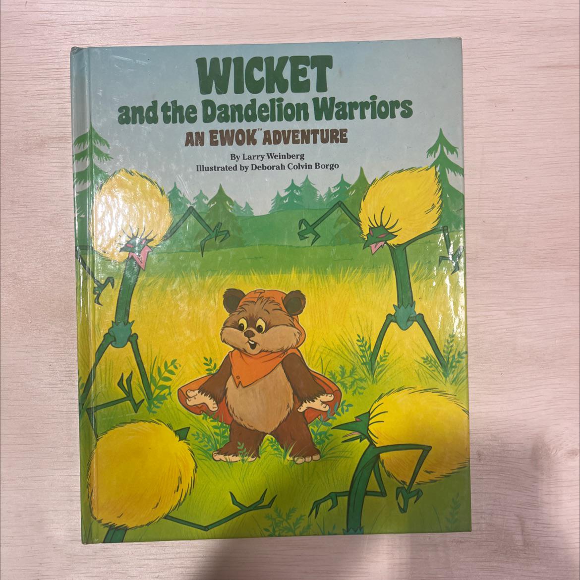 wicket and the dandelion warriors book, by Larry Weinberg, 1985 Hardcover, First Edition, Vintage RARE-R71-B8-C_18
