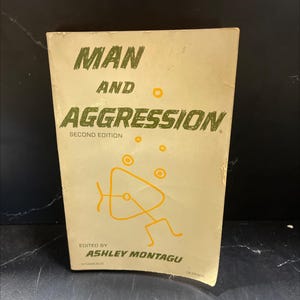 man and aggression book, by ashley montagu, 1973 Paperback RARE-R68-B8-D_38