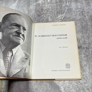 frederic raphael w. somerset maugham and his world with 110 illustrations book, by unknown, 1978 Hardcover RARE-R69-B7-F_18
