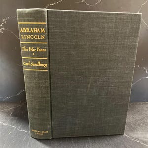abraham lincoln the war years book, by carl sandburg, 1939 Hardcover RARE-R65-B8-D_60