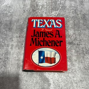texas book, by james a. michener, 1985 Hardcover RARE-R68-B8-B_88