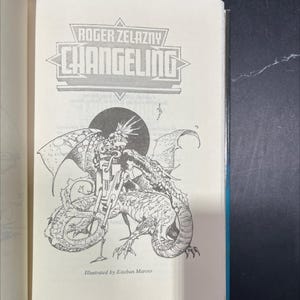 changeling book, by roger zelazny, 1980 Hardcover RARE-R69-B8-G_128