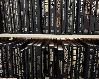 Black Hardcover Books by the Foot