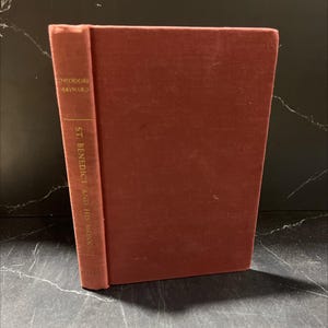 saint benedict and his monks book, by theodore maynard, 1954 Hardcover RARE-R69-B8-H_19
