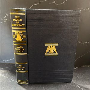 the march of democracy a history of the united states book, by james truslow adams, 1942 Hardcover RARE-R65-B8-I_119