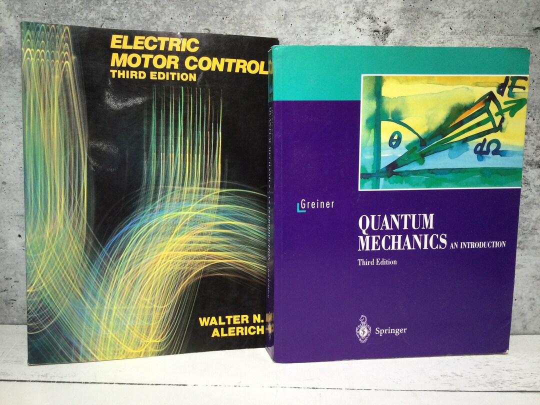 Rare Book Electric Motor Control and Quantum Mechanics Etsy