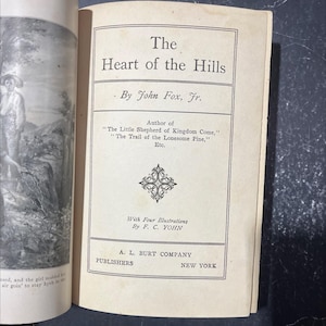 the heart of the hills book, by john fox, fr., 1913 Hardcover RARE-R64-B8-E_117