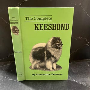the complete keeshond book, by clementine peterson, 1972 Hardcover RARE-R65-B8-E_139