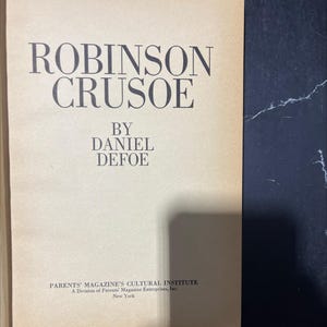 robinson crusoe book, by daniel defoe, 1964 Hardcover RARE-R69-B7-H_111