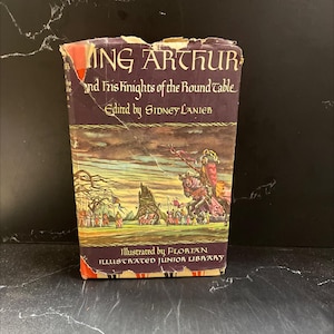 king arthur and his knights of the round table book, by sir thomas malory, 1950 Hardcover RARE-R68-B7-E_117