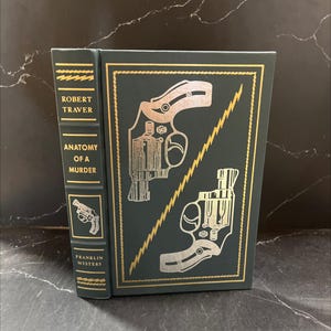 anatomy of a murder book, by robert traver, 1988 Leather RARE-R65-B7-E_137
