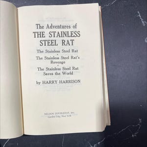 the stainless steel rat book, by harry harrison, 1972 Hardcover RARE-R70-B8-C_148
