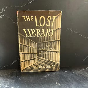 the lost library the autobiography of a culture book, by walter mehring, 1951 Hardcover RARE-R65-B8-D_142