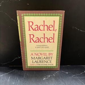 rachel, rachel book, by Margaret Laurence, 1966 Hardcover RARE-R66-B8-E_103