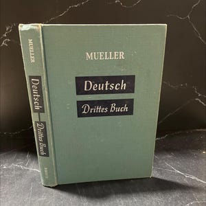 deutsch drittes buch book, by hugo mueller, 1962 Hardcover RARE-R69-B8-H_38