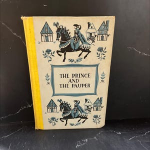 the prince and the pauper a tale for young people of all ages book, by mark twain, 1954 Hardcover RARE-R65-B8-F_147