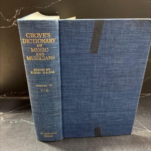 grove&#39;s dictionary of music and musicians book, by eric blom, 1954 Hardcover RARE-R69-B8-E_48
