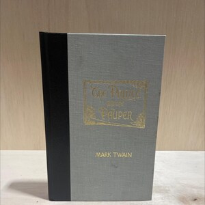 the prince and the pauper book, by mark twain, 1988 Hardcover RARE-R71-B7-B_129