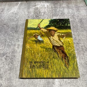 the adventures of tom sawyer book, by mark twain, 1970 Hardcover RARE-R67-B8-A_13