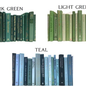 Modern Decorative Books by Color & Foot Choose your Colors Designer Decor image 5