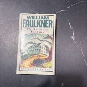 the sound and the fury book, by william faulkner, 1984 Paperback RARE-R70-B8-C_52