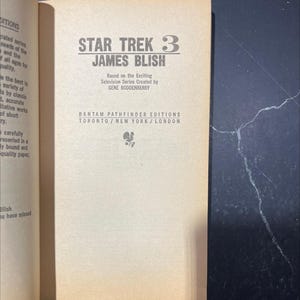 star trek 3 book, by james blish, 1972 Paperback RARE-R65-B8-F_126