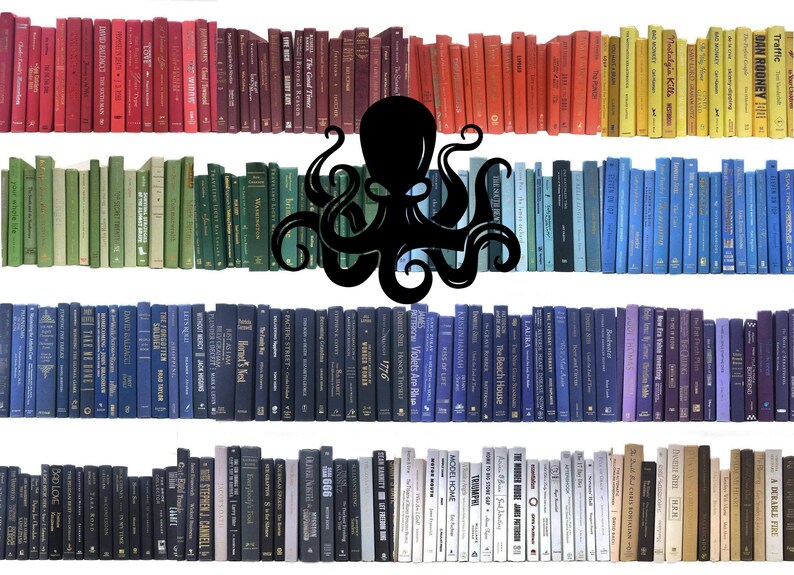 Modern Decorative Books by Color & Foot Choose your Colors Designer Decor image 1