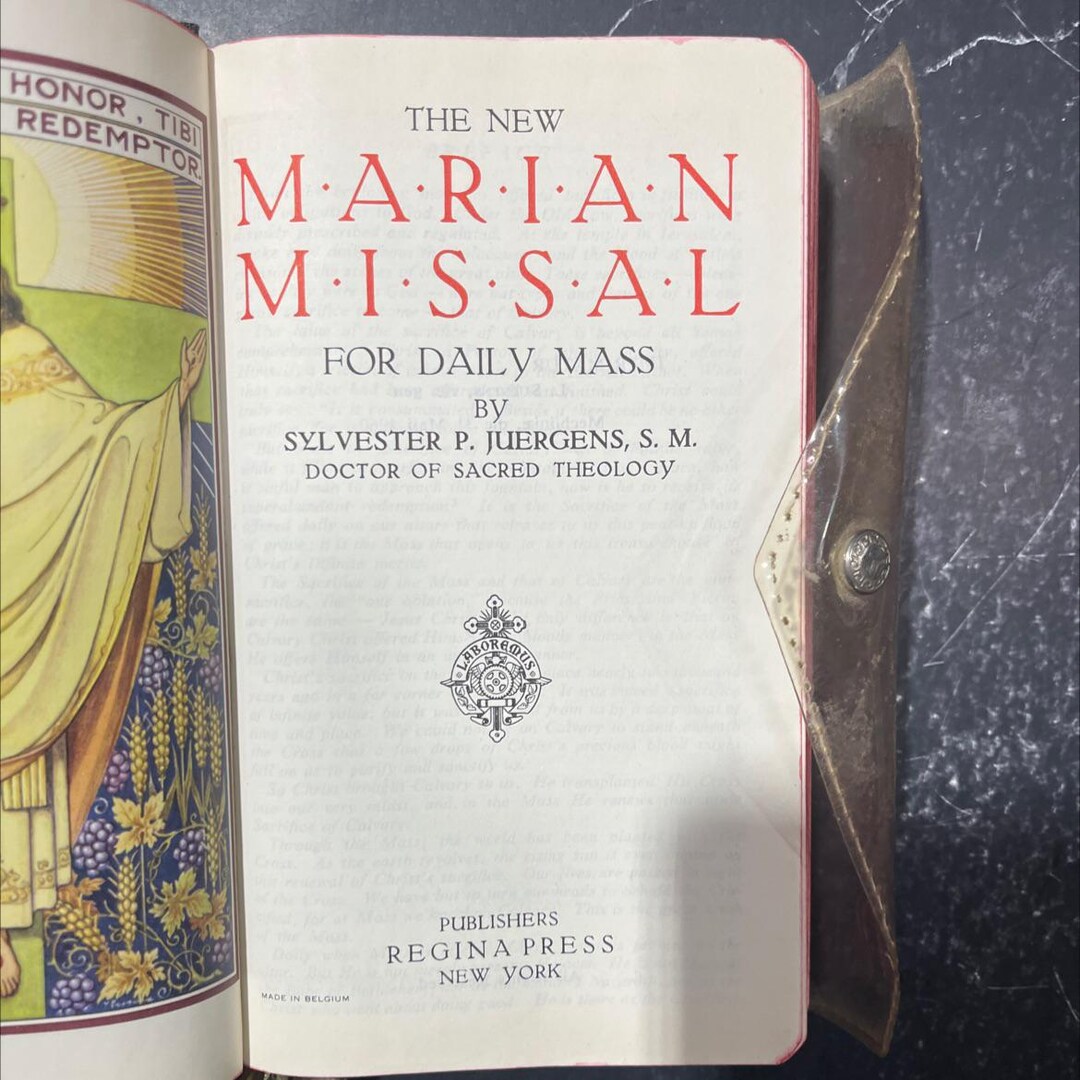 Honor Tibi Redemptor the New Marian Missal Book, by Sylvester P ...