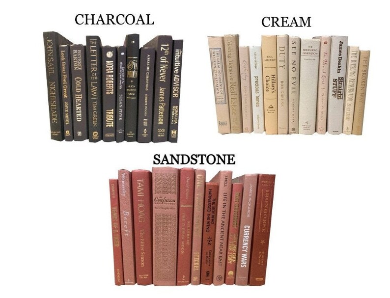 Modern Decorative Books by Color & Foot Choose your Colors Designer Decor image 10