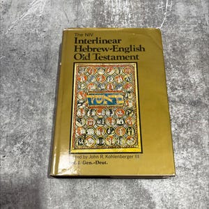 holy bible: the niv interlinear hebrew-english old testament, vol. 1 book, by john r. kohlenberger iii, 1979 Hardcover RARE-R66-B7-G_105