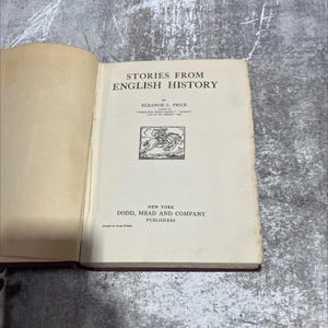 stories from english history book, by eleanor c. price, 1970 Hardcover RARE-R65-B8-C_82