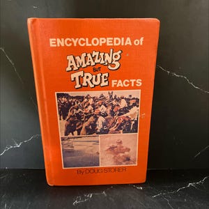 encyclopedia of but amazing true facts book, by doug storer, 1980 Hardcover RARE-R65-B8-F_116