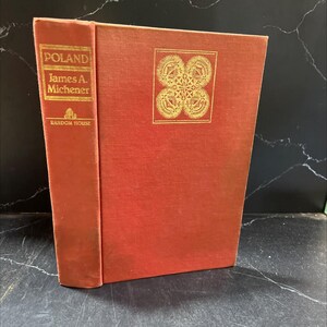 poland book, by james a. michener, 1983 Hardcover RARE-R69-B8-E_79