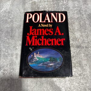 poland book, by James A. Michener, 1983 Hardcover RARE-R69-B8-F_119