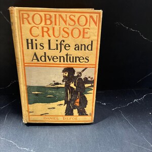 robinson crusoe book, by daniel defoe, 1970 Hardcover RARE-R68-B7-C_169