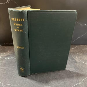 hebrews verse by verse book, by william r. newell, 1947 Hardcover RARE-R69-B8-E_30