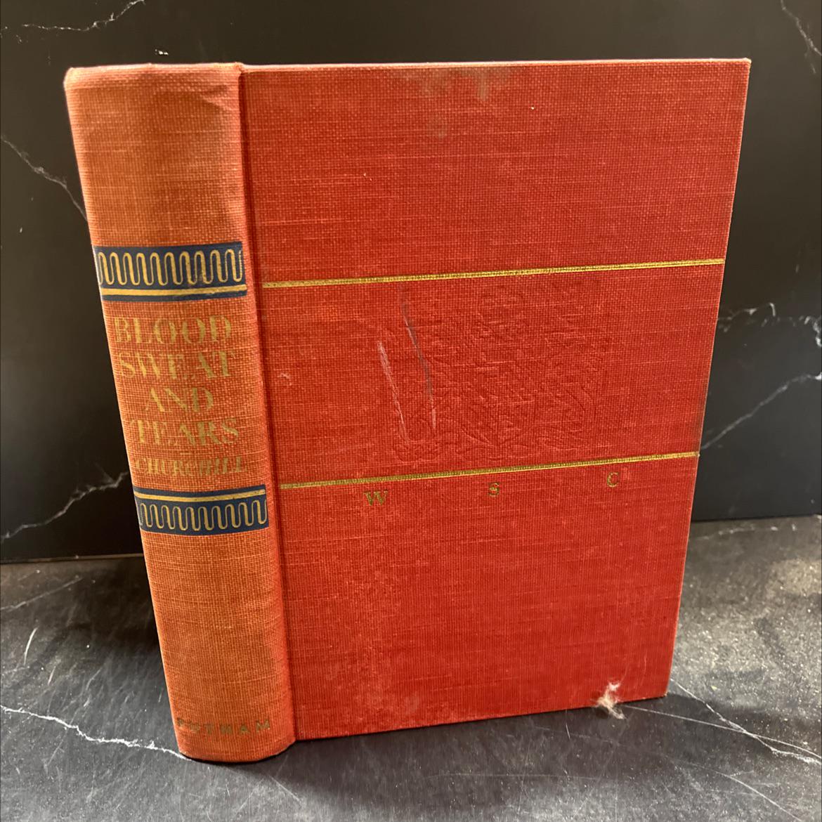 blood, sweat, and tears book, by winston s. churchill, 1941 Hardcover RARE-R70-B8-E_118