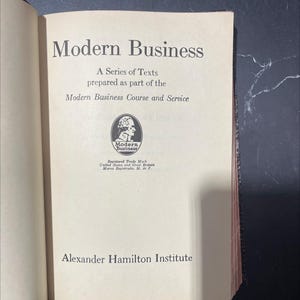 modern business a series of texts prepared as part of the modern business course and service book, by joseph french RARE-R67-B7-C_151