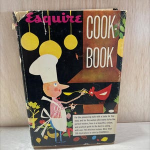 esquire cookbook book, by editors of esquire, 1955 Hardcover, Vintage RARE-R71-B7-C_7