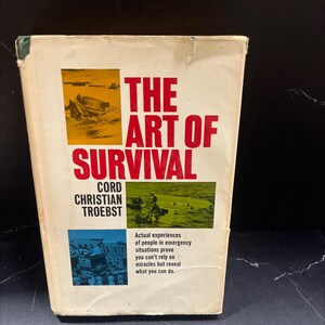 the art of survival book, by cord christian troebst, 1965 Hardcover RARE-R68-B7-F_81